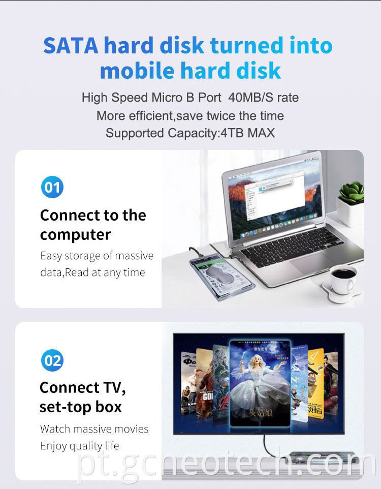 External Hdd Sdd Enclosure Usb Hard Disk Case